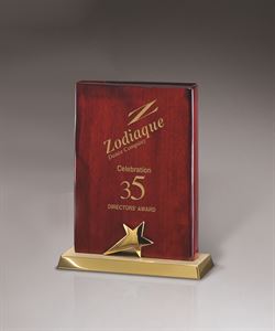 Picture of Rosewood Piano Wood on Brushed Gold Metal Base