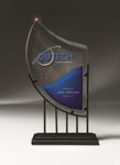 Picture of Digi-Color Iron and Jade Glass Crescendo Award