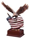 Picture of Resin Eagle With Flag (RFB165)