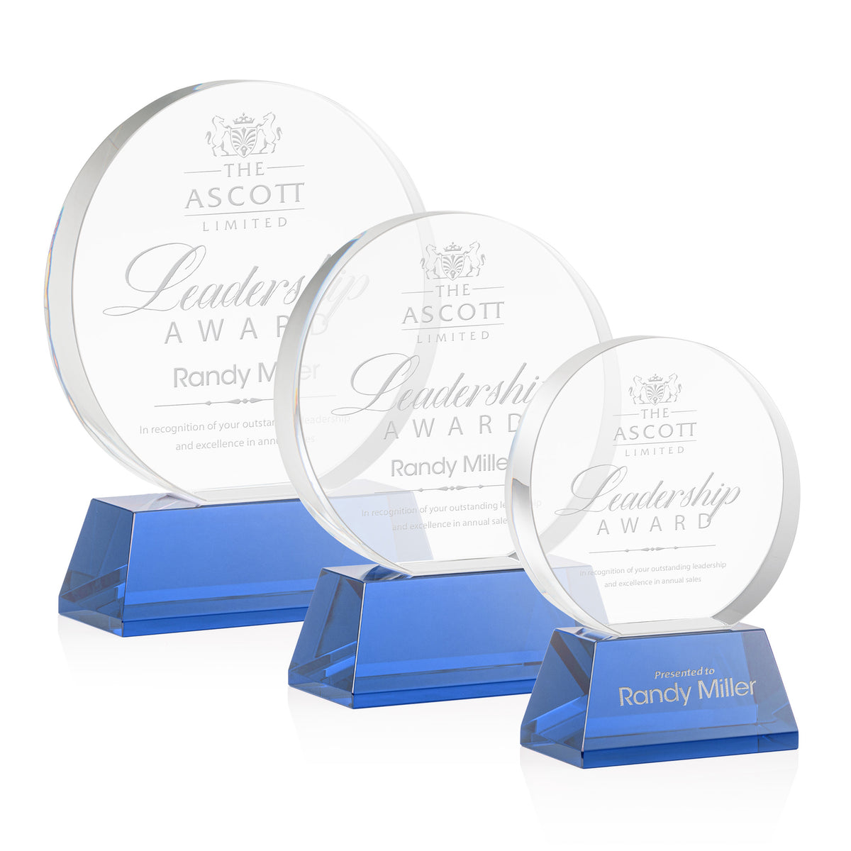 Glenwood Award on Base - Blue