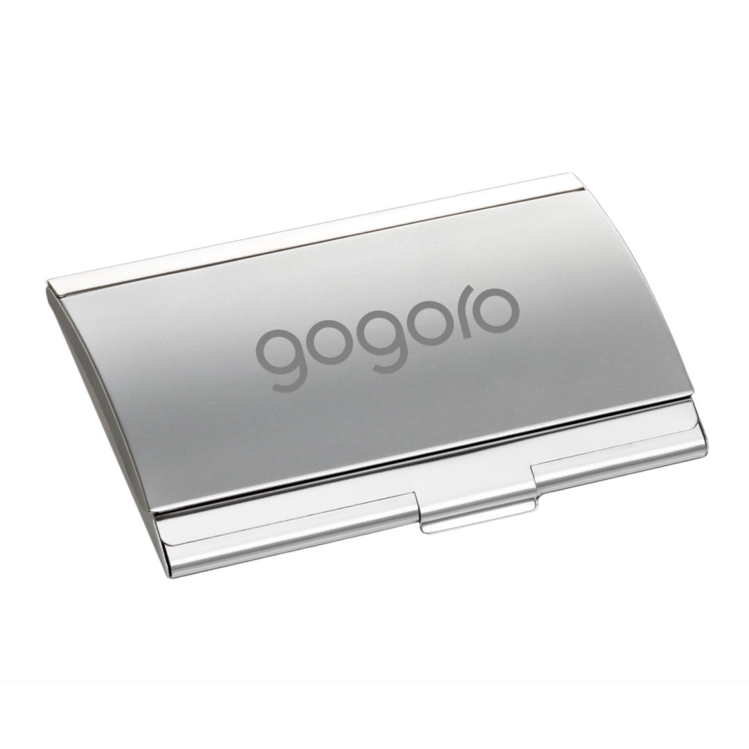 Dawlings Business Card Holder - Curved – Silver