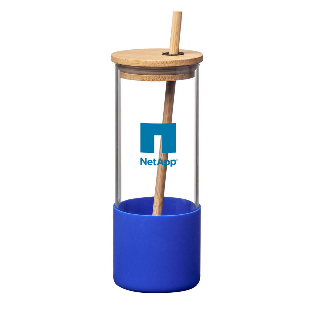 Shanti Borosilicate Tumbler - 17oz — Blue — D058-BL