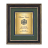 Tuscan Certificate TexEtch Framed Award