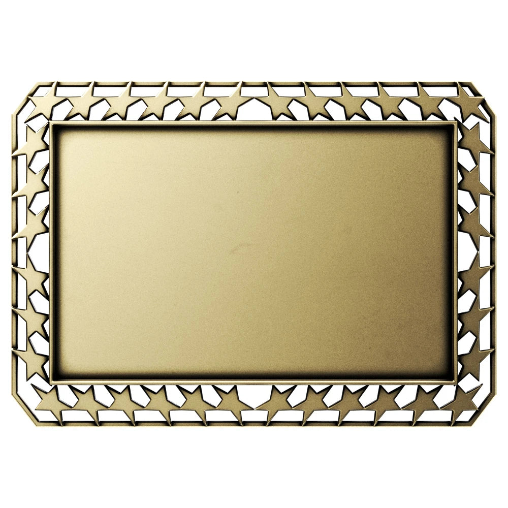Star Border Rectangular Insert (3-1/2")