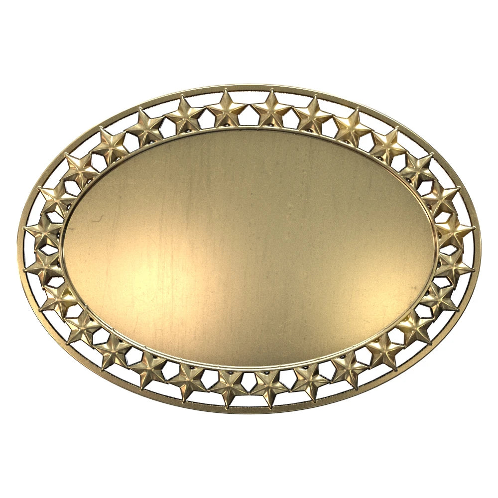 Star Border Oval Insert  (3-1/2")