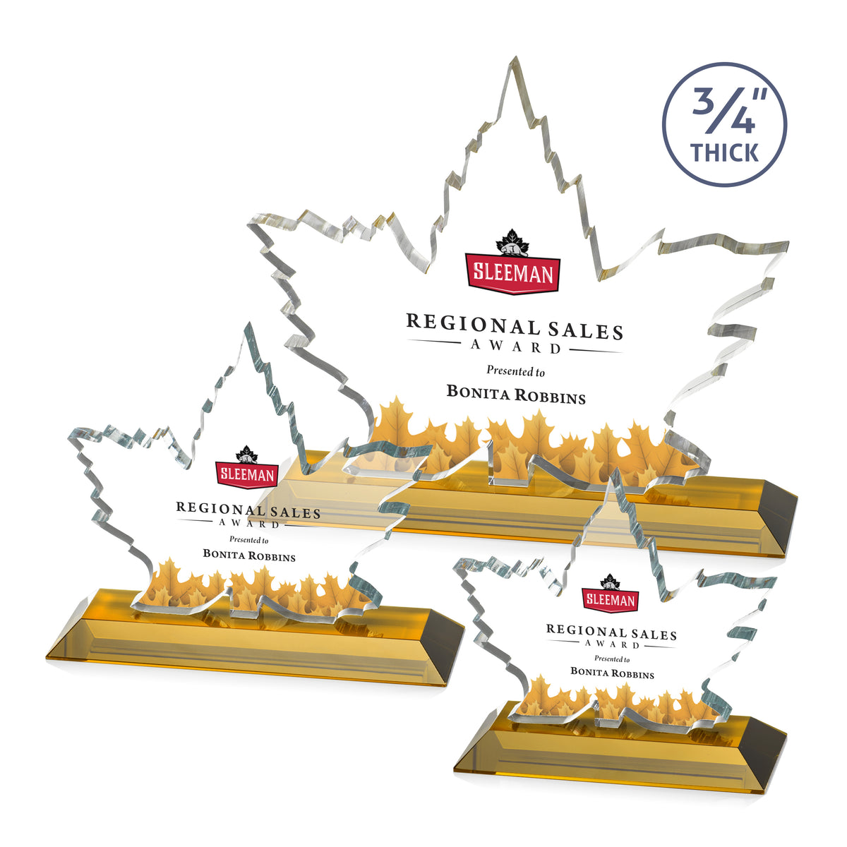 Maple Leaf VividPrint™ Award - Amber 