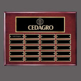 Rosewood / Gold / 12 Plates