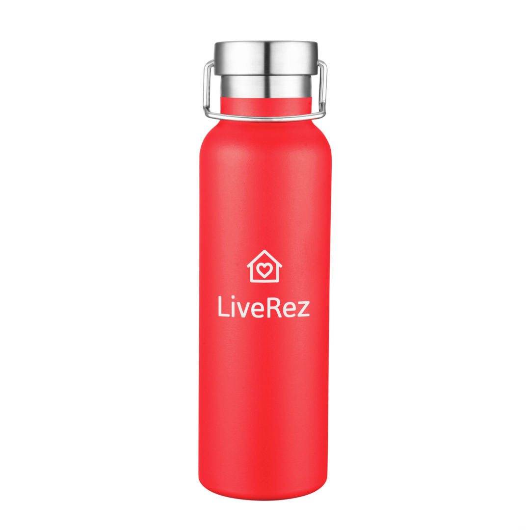 Sainsbury Vacuum Bottle - 20oz - Minimum 48 — Red — D129-RD