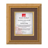 Terrene Artisan Paper Certificate Framed Award
