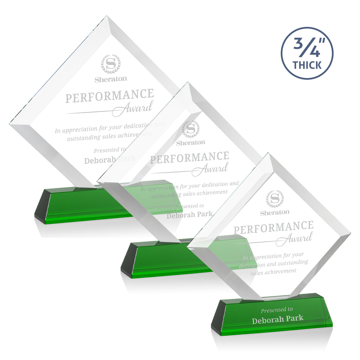 Belaire Award on Newhaven Base - Green