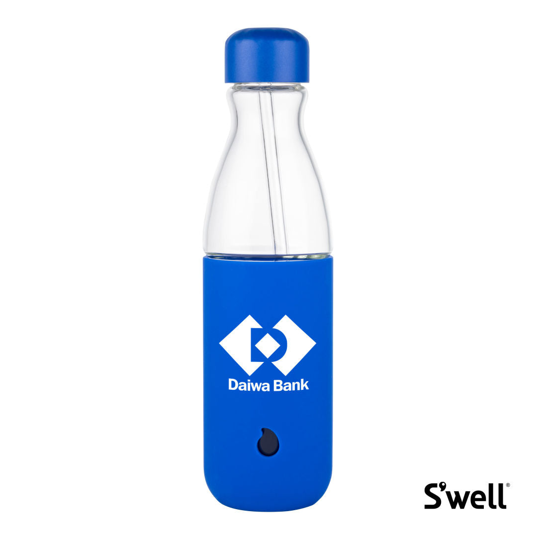 Swell® Glass Original Bottle w/Straw - 18oz — Cobalt Glow — SWL023-CG