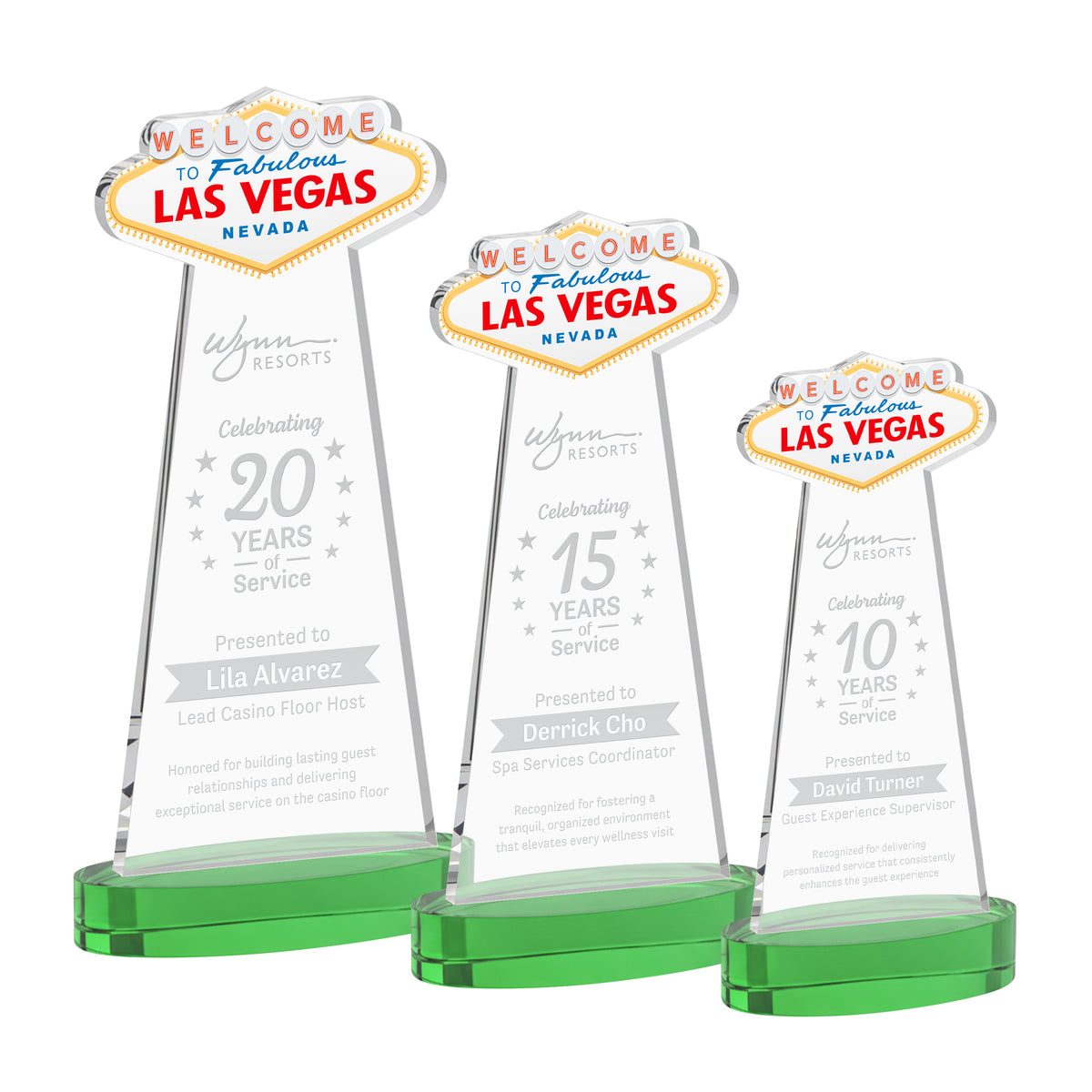 Las Vegas Award on Alberton Base - Green