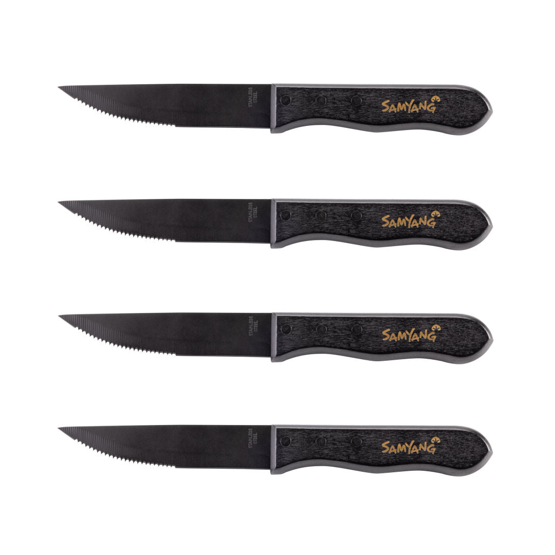 Rustler Steak Knife Set - 4pc – Black