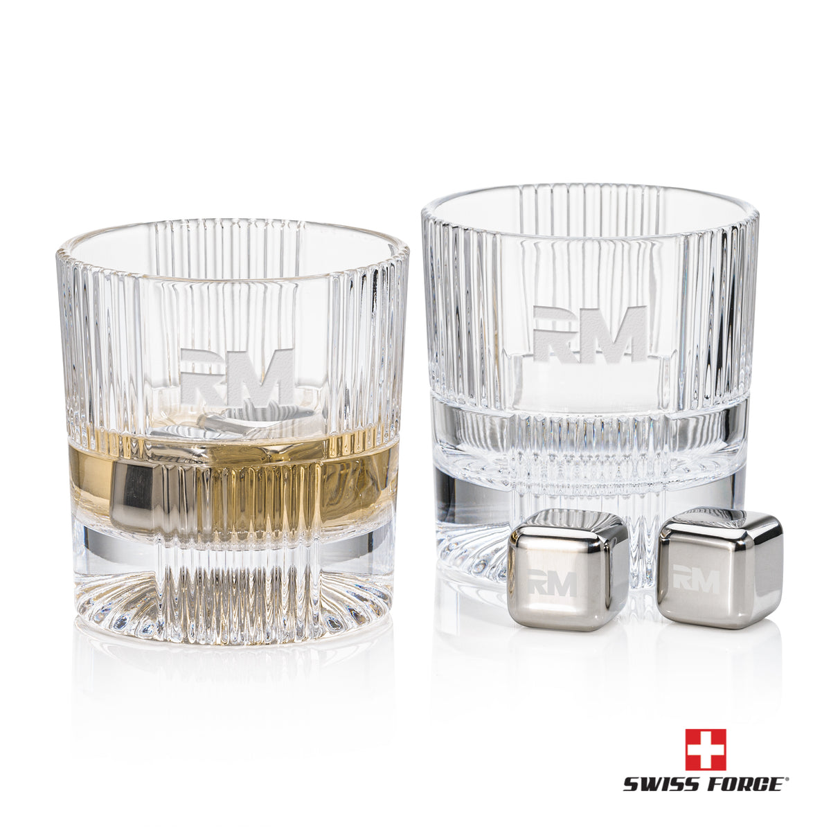 Swiss Force® S/S Ice Cube & Glasses Set
