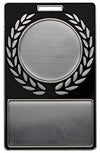 4" x 2-1/2" Black Wreath Bag Tag