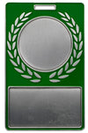 4" x 2-1/2" Green Wreath Bag Tag