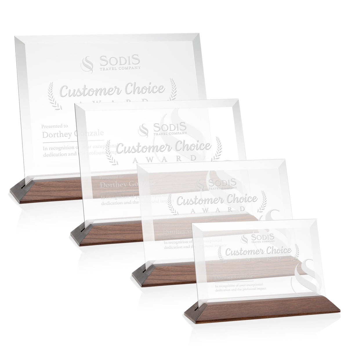 Embassy Award - Starfire/Walnut (Horiz)