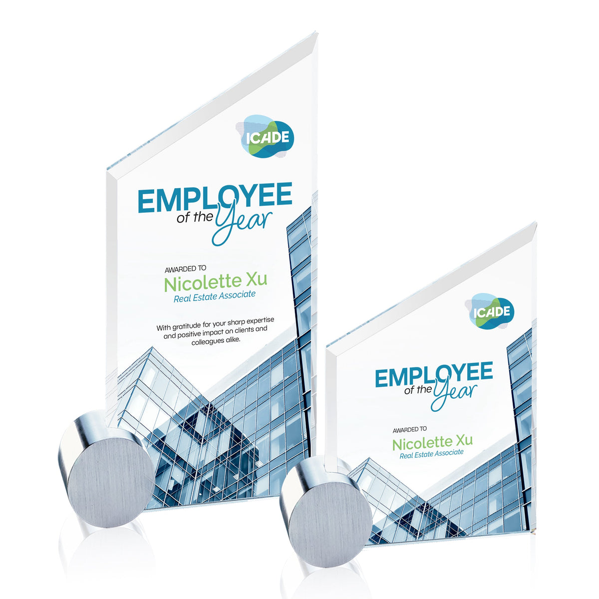 Cooper VividPrint™ Award -  Starfire/Silver Circle