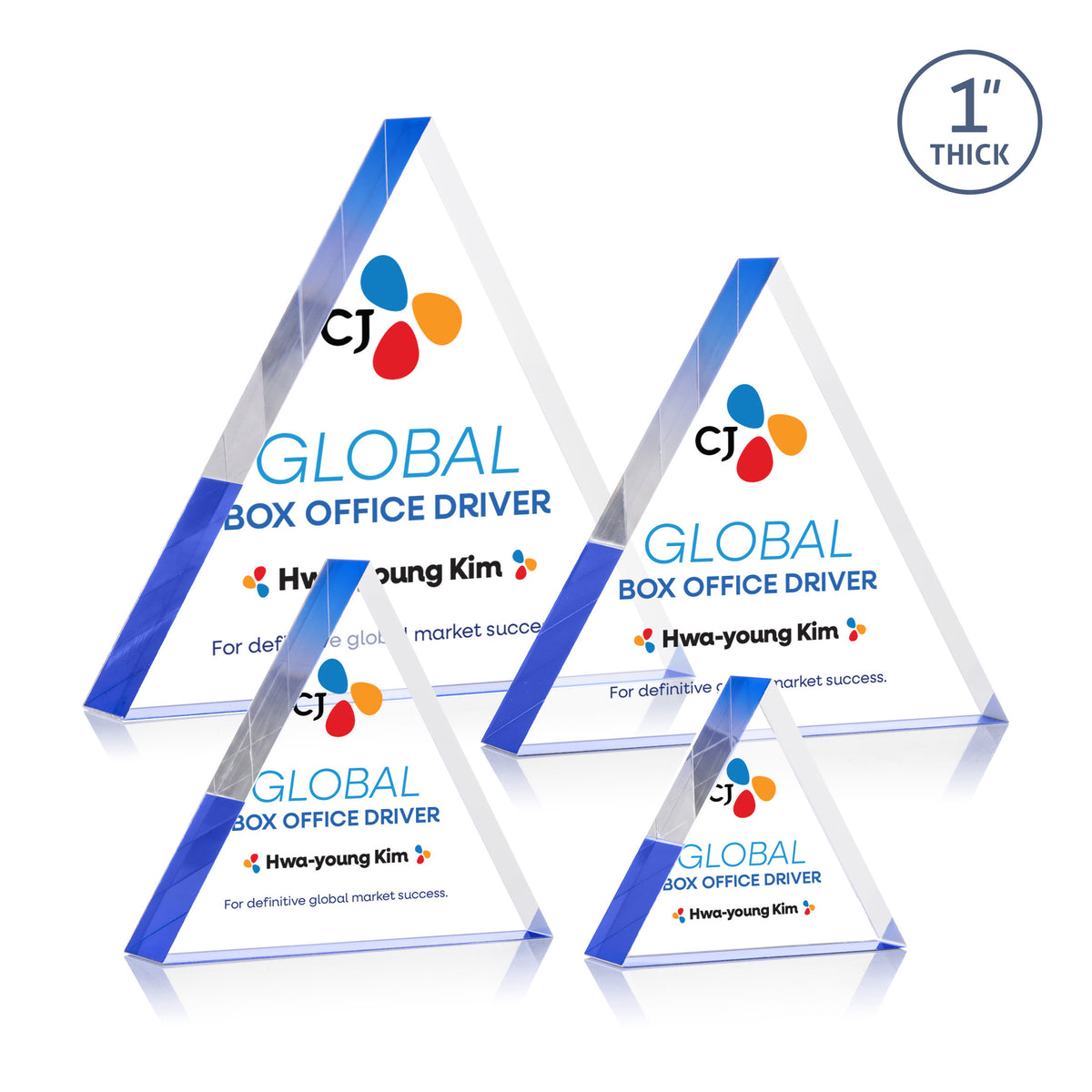 Spartan Triangle VividPrint™ Award - Blue