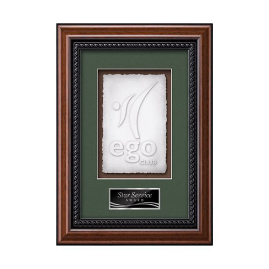 Deco Cast Paper Framed Award