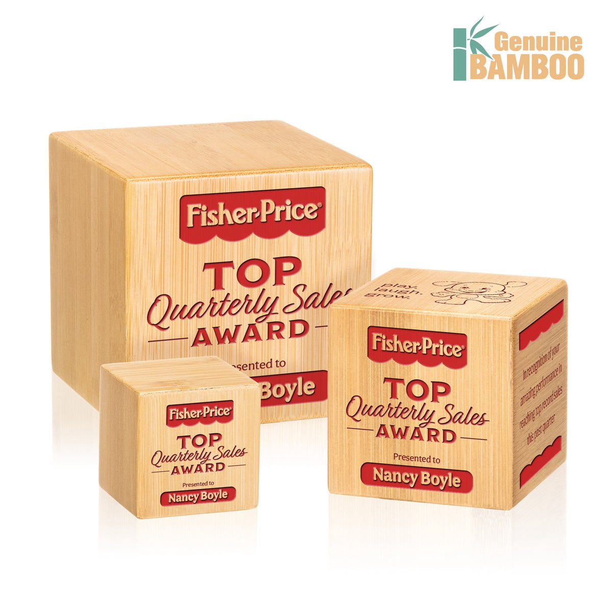 Kenilworth Cube Award — Laser Engraving & 1 Color