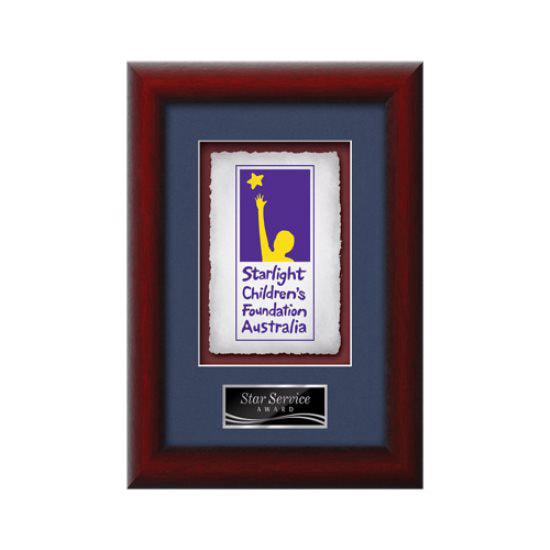 Eco VividPrint Artisan Paper Framed Award
