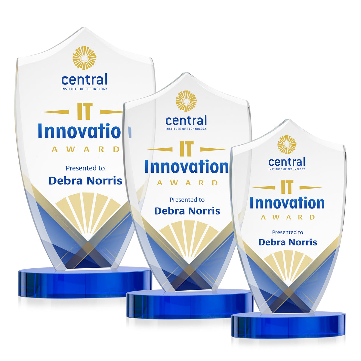 Skylark Shield VividPrint™ Award - Blue