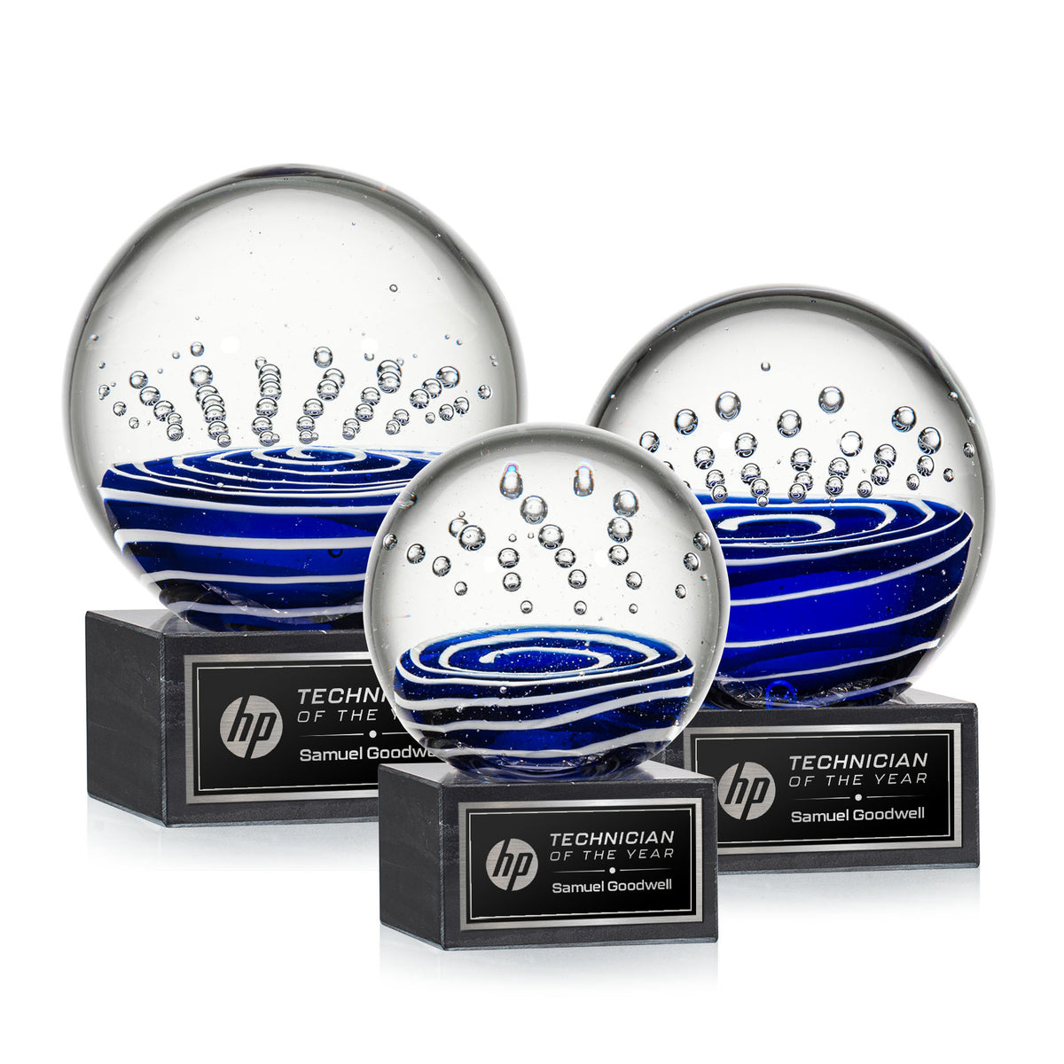 Tranquility Award on Square Marble Base