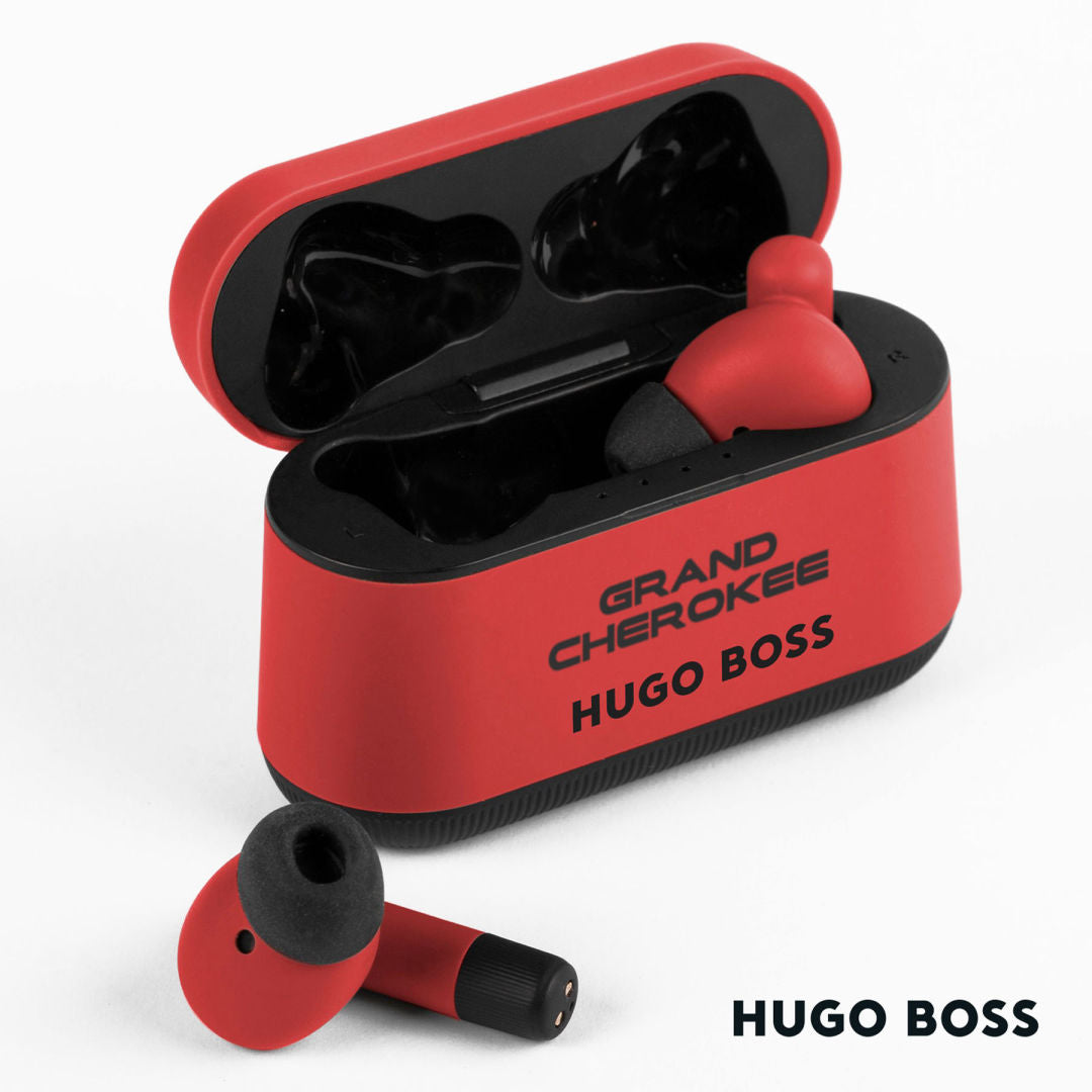 Hugo Boss Gear Matrix Wireless Earphones – Red