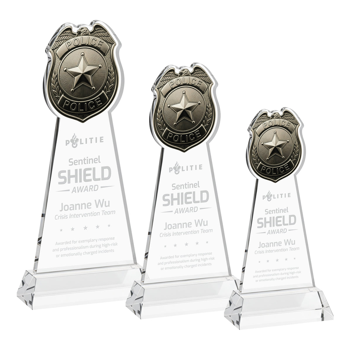 Police Badge Award on Hartford Base