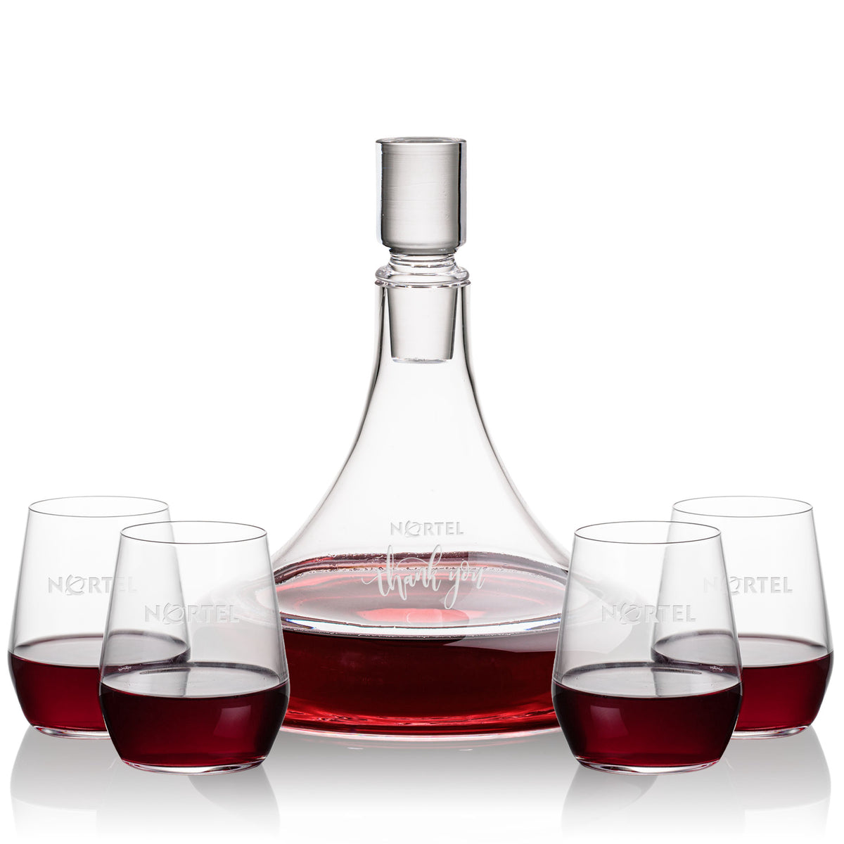 Ashby Decanter & Germain Stemless Wine
