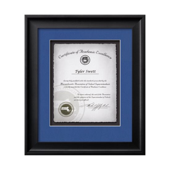 Yorktech Certificate Frame Artisan Paper Certificate Framed Award