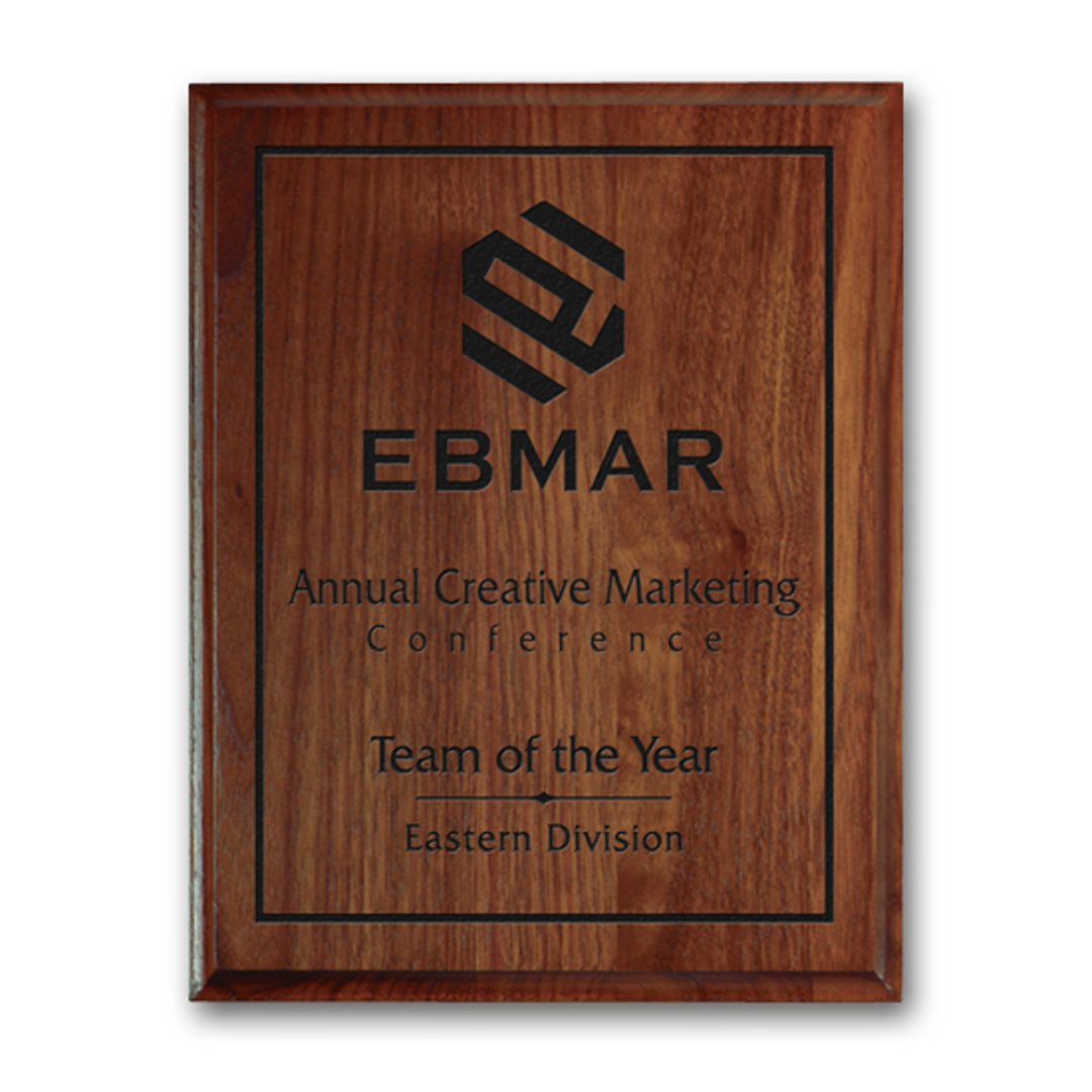 Laser Engraved Plaque — Style and Size