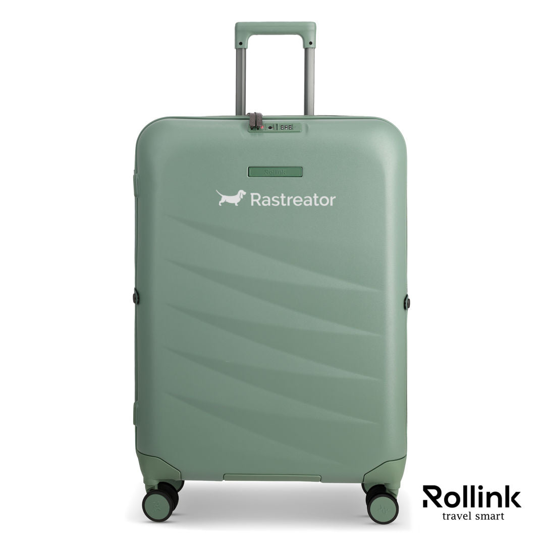 Rollink® Mono 29" Large Checked Luggage – Hedge Green