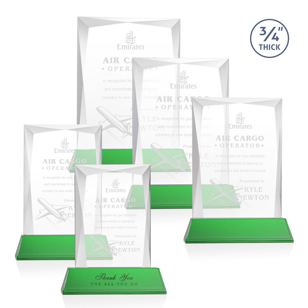 Messina Award on Newhaven Base - Green