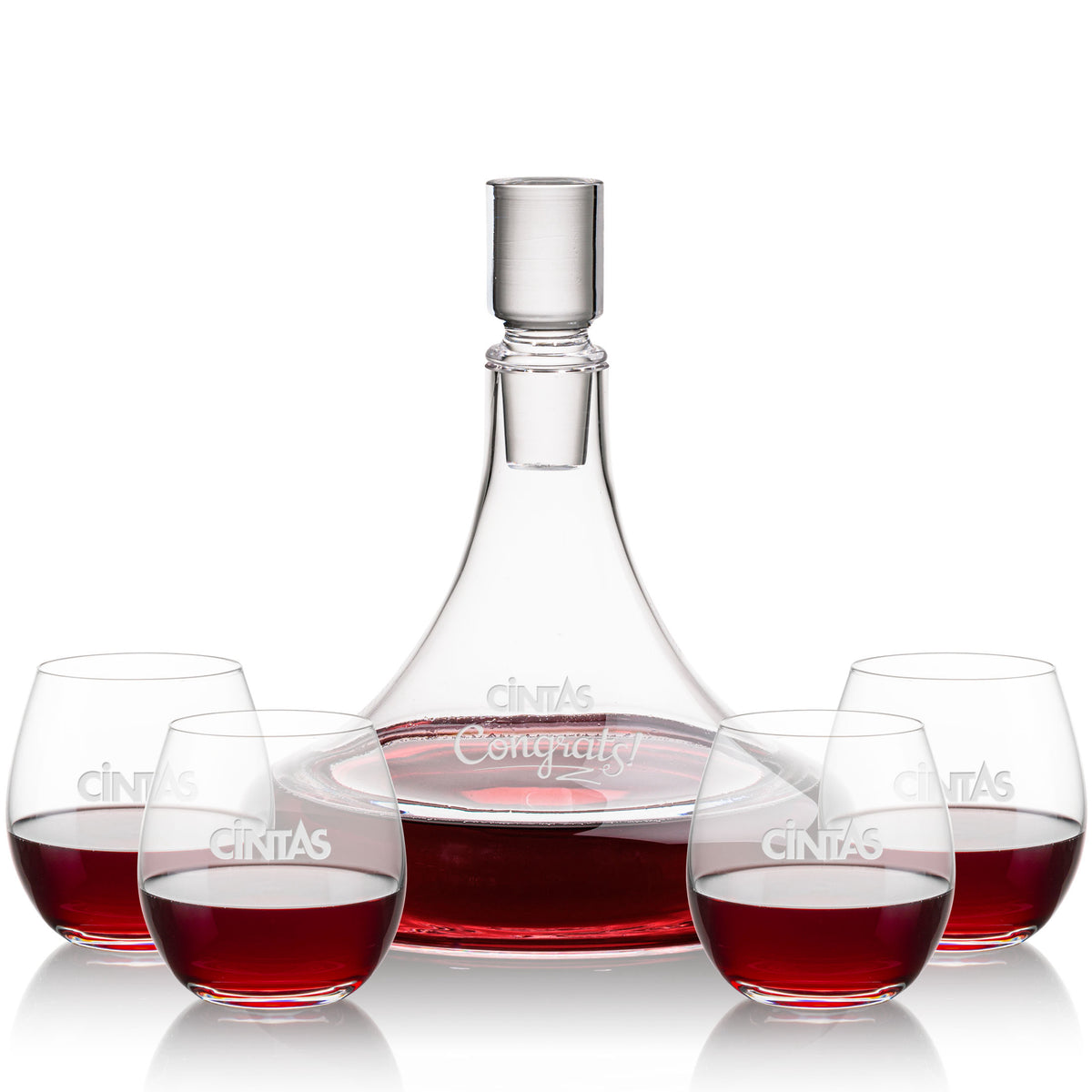 Ashby Decanter & Redmond Stemless Wine