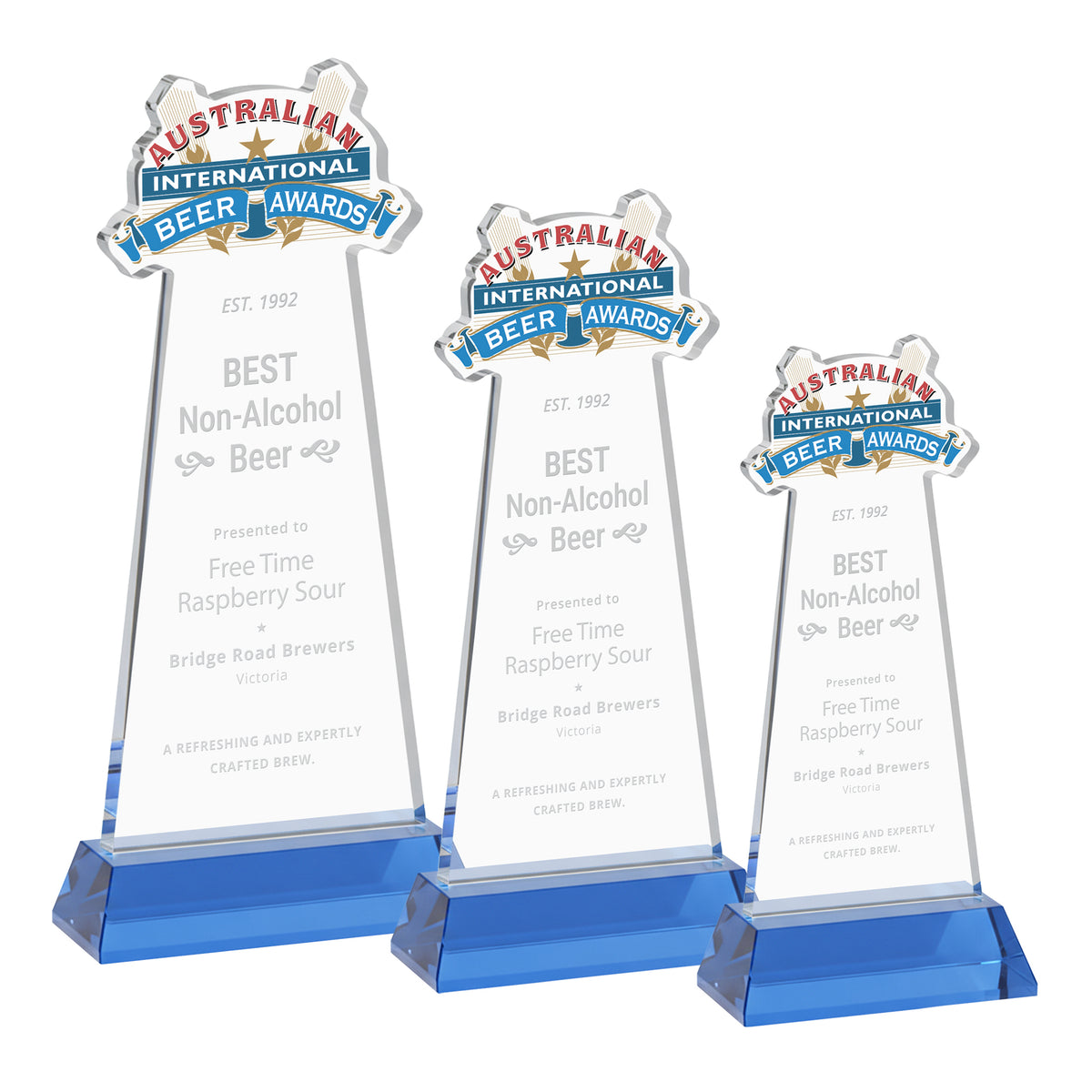 EdgeCraft Tapered Award on Hartford - Sky Blue (via Air)