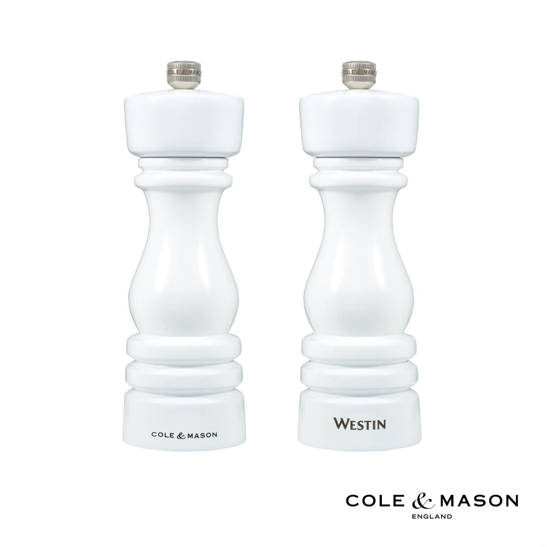 Cole & Mason™ London Gloss Collection Salt & Pepper Mill Set – White