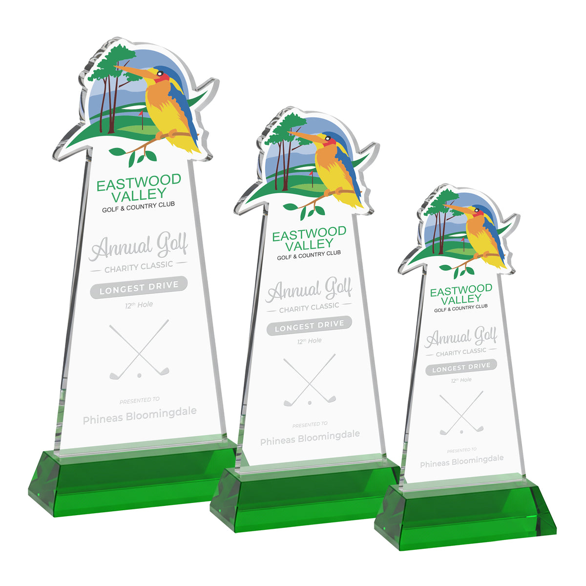 EdgeCraft Tapered Award on Hartford - Green (via Ocean)