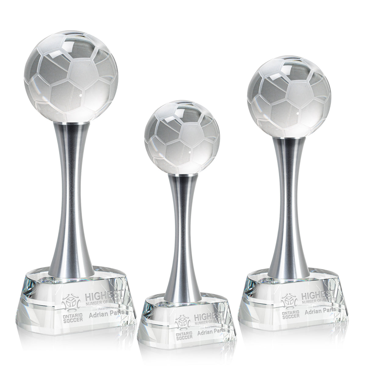 Soccer Ball Award on Willshire Base