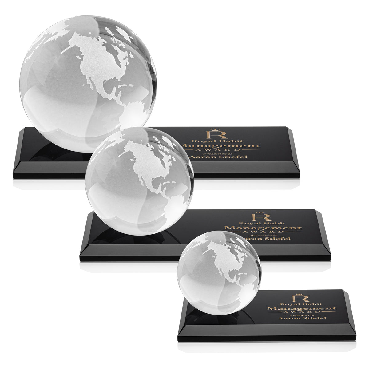 Globe Paperweight Award — Base Styles