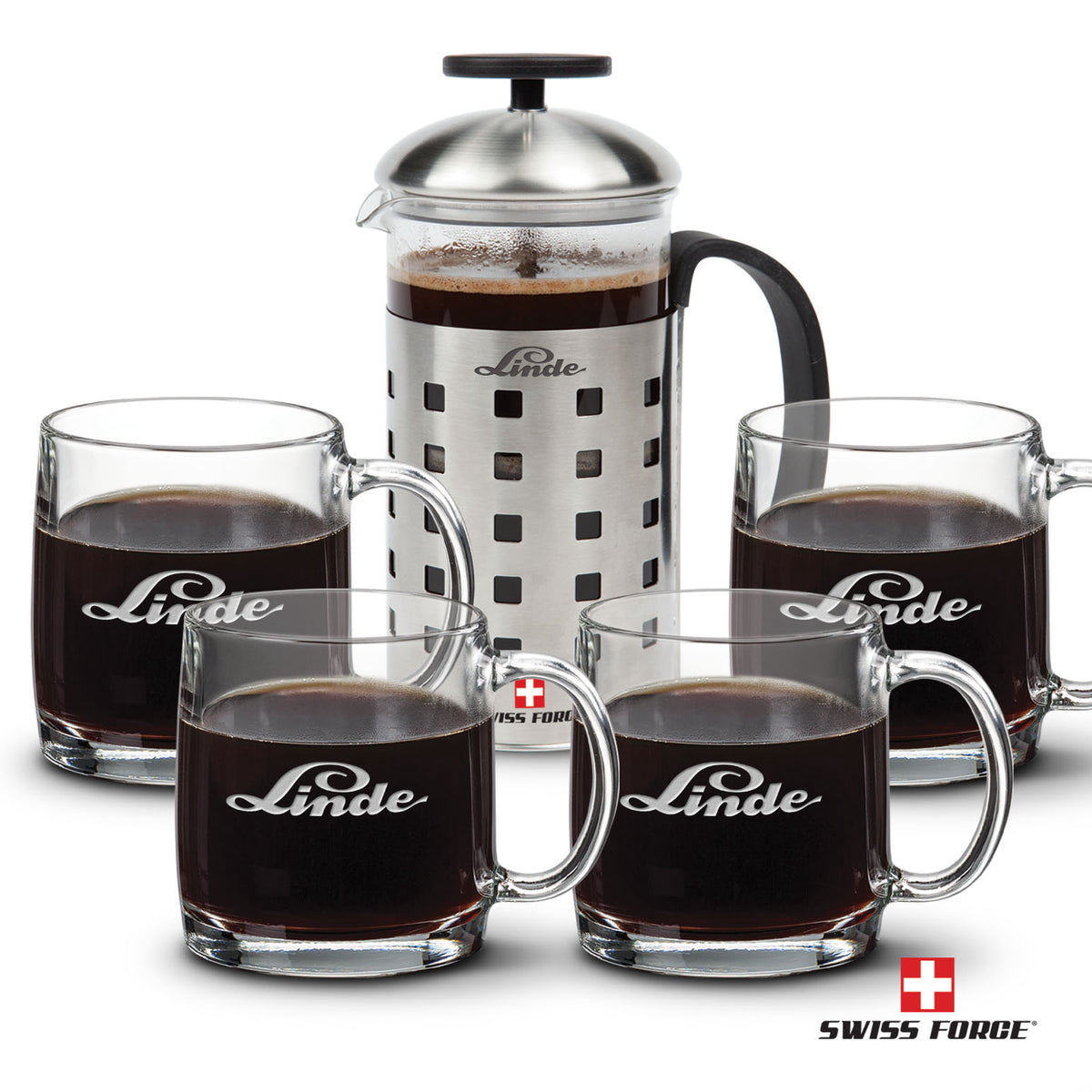 Swiss Force® Coffee Press & Nordic Mug Set