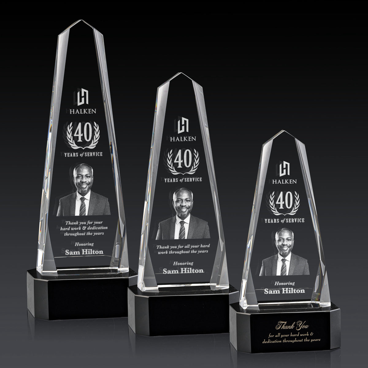 Geneva 3D Award on Base - Black