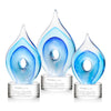 Caspian Art Glass Award – Base & Size Options