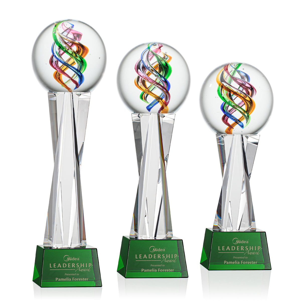 Galileo Award on Grafton Base - Green