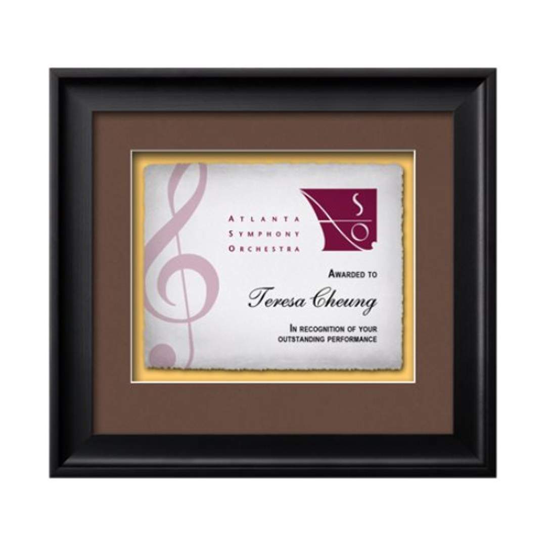 Yorktech Certificate Frame Artisan Paper Certificate Framed Award