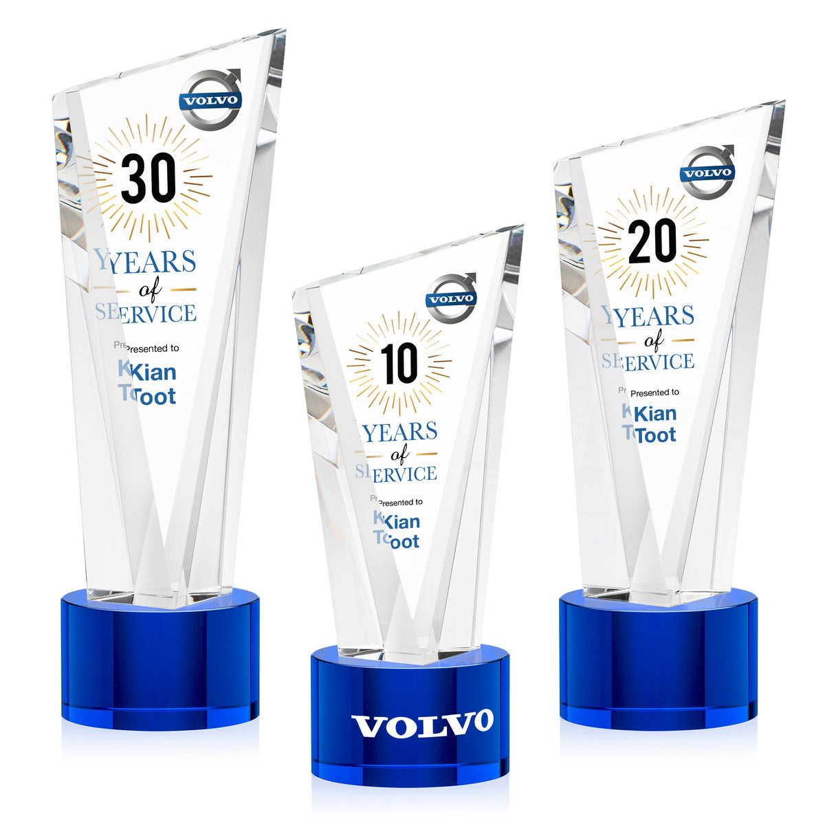 Plymouth VividPrint™ Award on Marvel Base - Blue