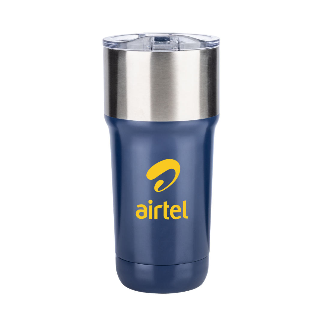 Hallein Double Wall Ceramic Lined Tumbler - 20oz — Blue — D803-BL