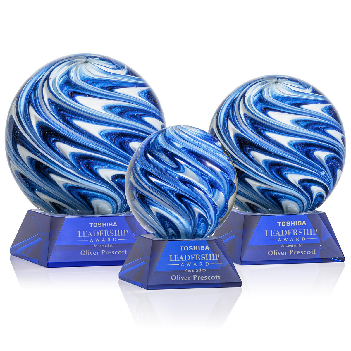 Naples Award on Sheffield Base - Blue