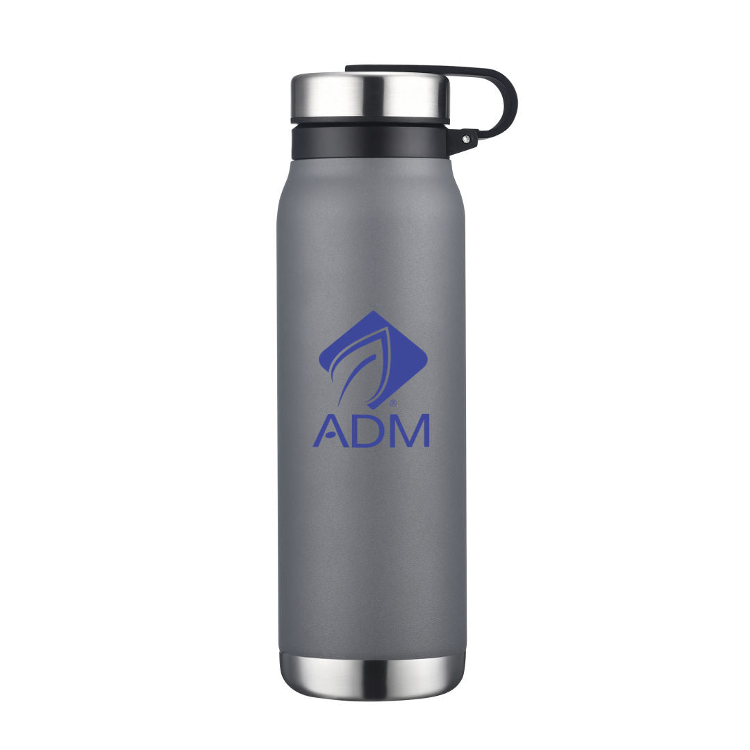 Skye Vacuum Water Bottle w/Removable Lid - 20oz — Gray — D270-GY